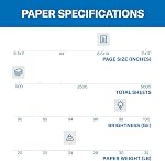 Hammermill Papier d'impression, impression laser premium 24 Lb, 8.5 x 14 - 1 La Râm (500 Feuilles) - 98 Lumineux, fait dans le USA