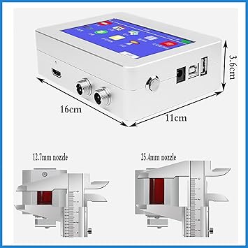 DAZULI Industrial Inkjet Printer Online Batch Coder Automaticaly Coding&Marking Equipment for Printing Text, Number, Manufacturing/Expiry Date, Time,MRP,Qr Code,Barcode,Logo,Graphics,12.7mm-110V