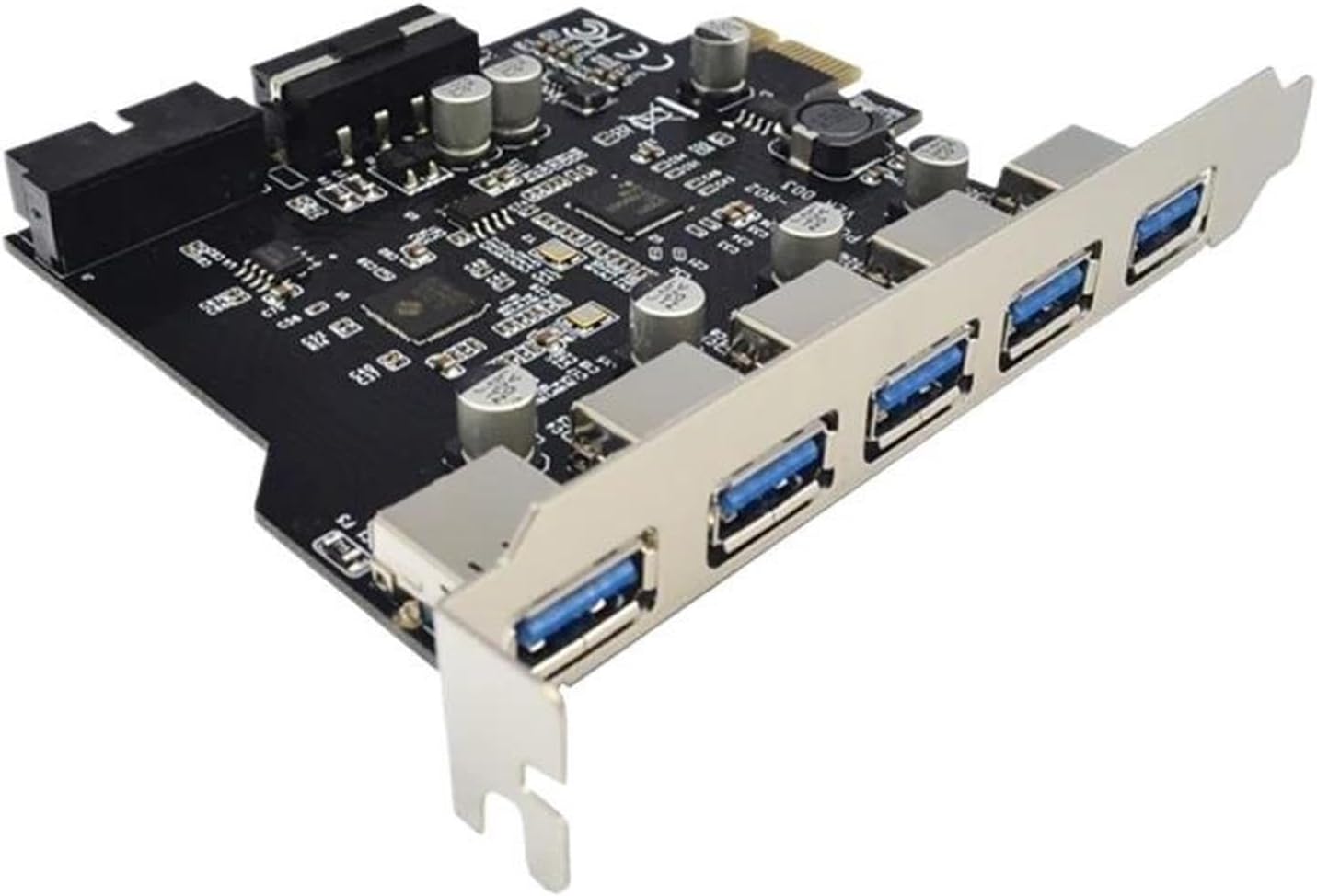 PCIe 5-Port USB 3.0 5Gbps Expansion Card with Chip