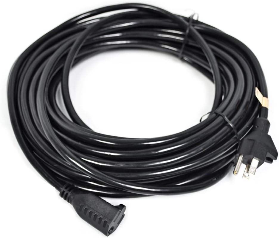 Generic 50 Foot Black 16 Gauge 3 Wire Extension Vacuum Cord