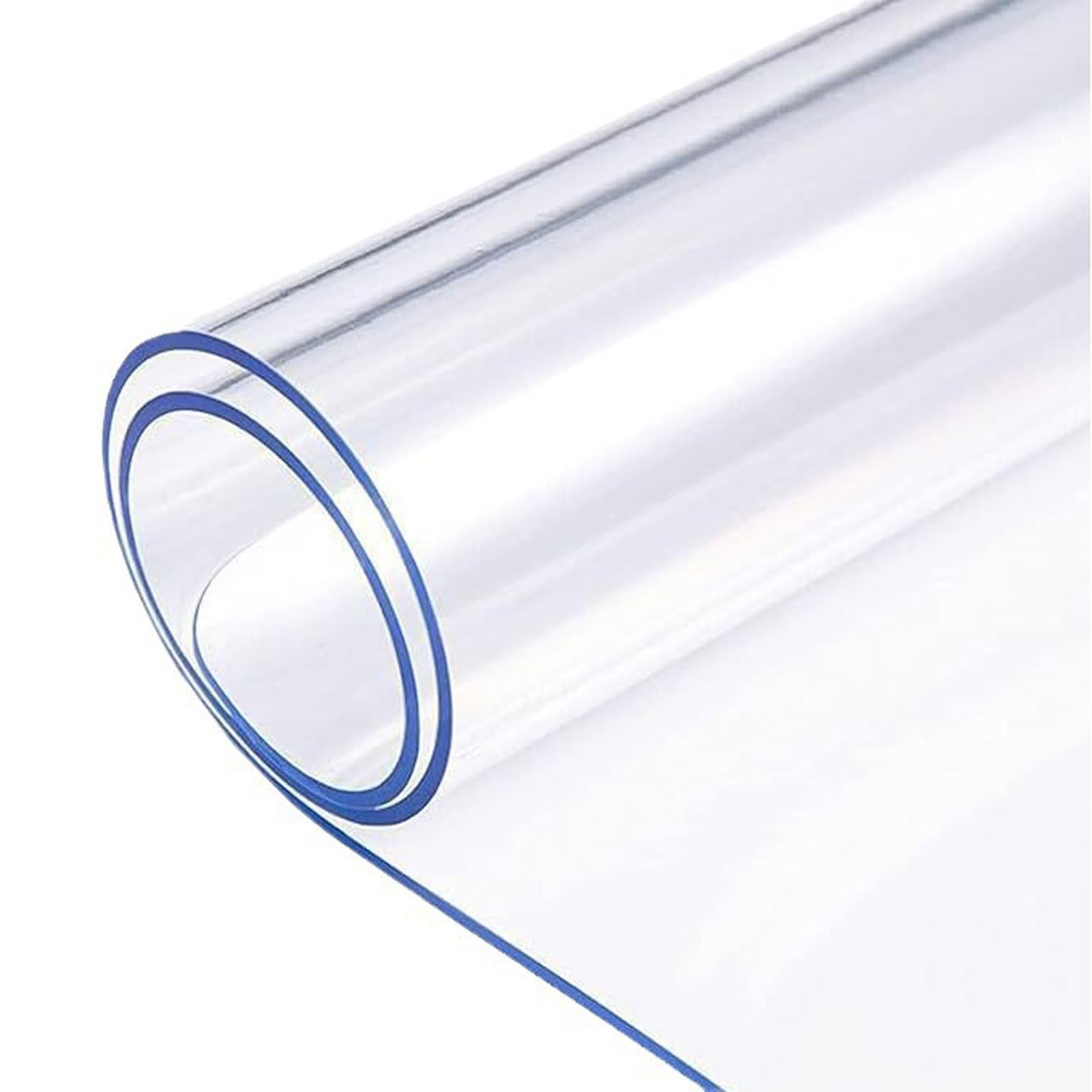 Protector Transparent ， Transparent PVC Tablecloth Protector Rectangle Multiple Sizes(2mm,60 x 140 cm)