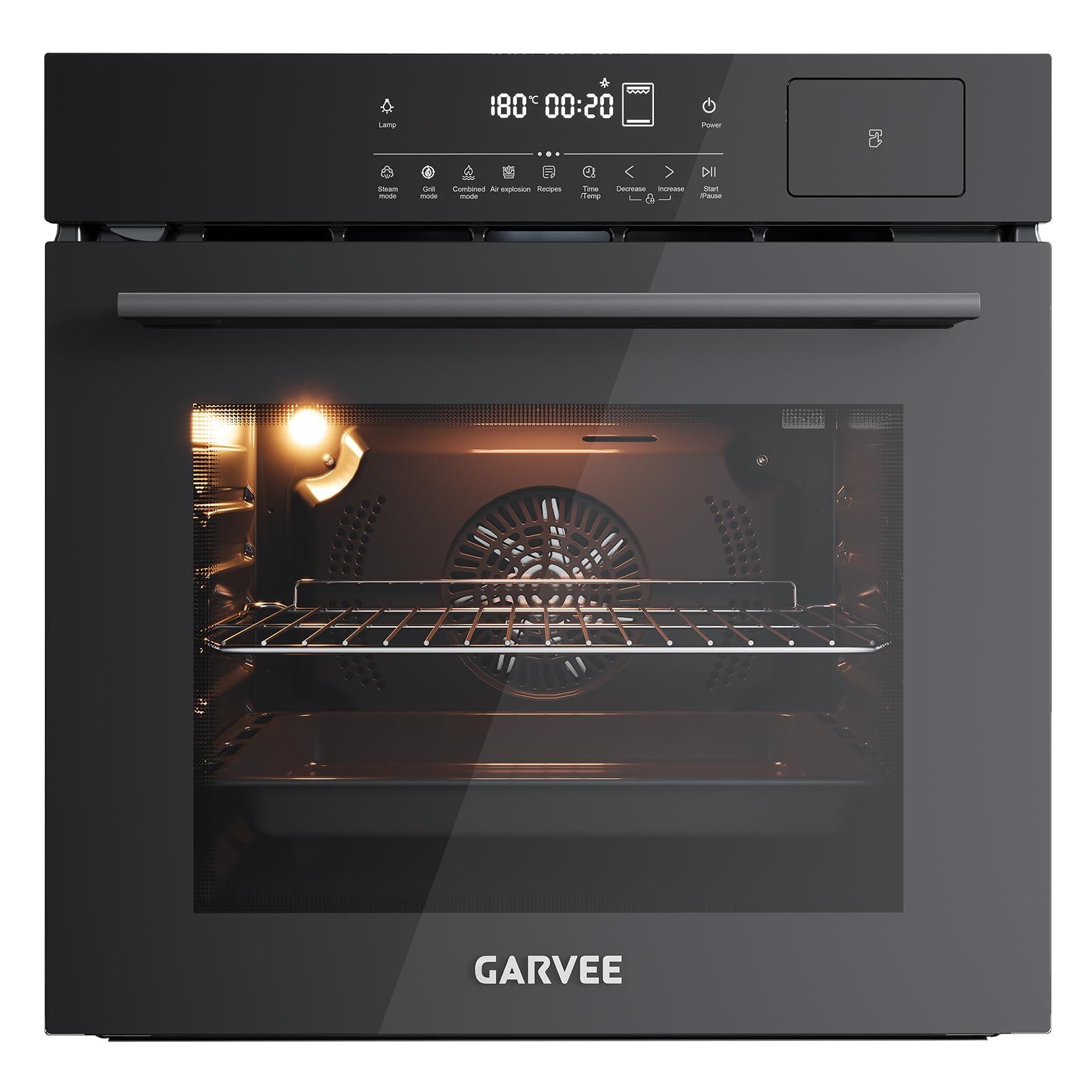 Garvee 24 Inch Electric Single Wall Oven, 2.5 Cu.Ft Convection Oven