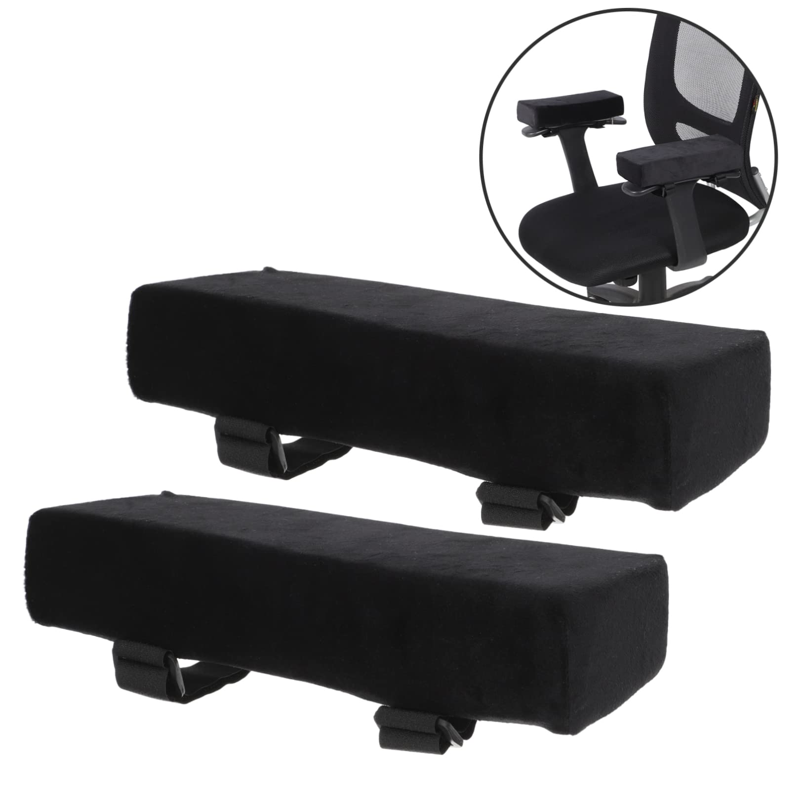 Tofficu 2 Paia braccioli della Sedia della Camera da Letto Cuscino ergonomico Ergonomic Pillow Tappetino per Sedia per Moquette protettore Imbottiture per braccioli della Spugna