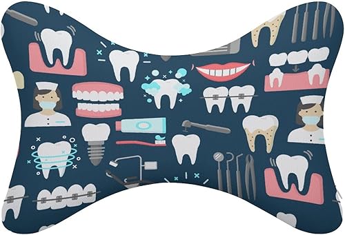 Miniatura 2 de Almohada para el cuello de oficina, compatible con los dientes, diseño dental sin costuras, cojín de apoyo para la cabeza, la barbilla, para dormir,