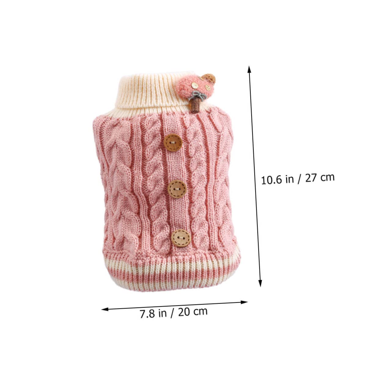 BESPORTBLE 5 Pièces Gilet en Coton pour Chiot Costume De Chien De Compagnie Pull Chaud pour Chien Pull pour d'hiver d'hiver pour Joli pour Chiot Rose en Tissu