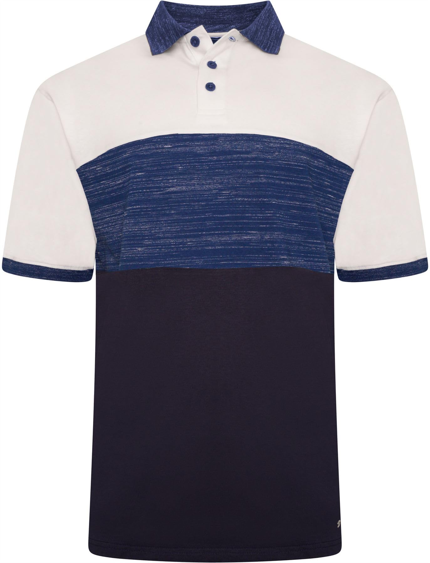 Kam Men's Moonlight Polo Shirt Cut & Saw Panel Short Sleeve Collared Inject Cotton Casual Plus Size 2XL-8Xl 5484 (Uk, Alpha, 3XL, Plus, Regular, )