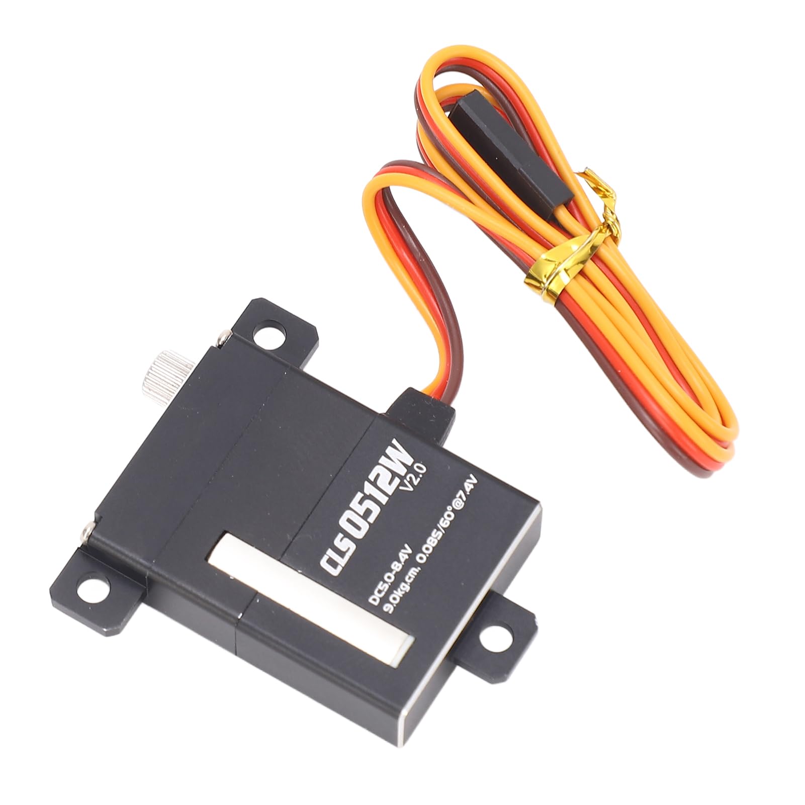 Alomejor Servo RC de aleación de aluminio de alto par con 5 brazos, torsión de 9 kg para robots, coches, aviones y robots inteligentes
