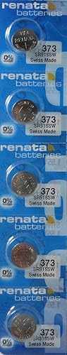 2 baterías Renata electrónicas de óxido de plata 373 cero mercurio