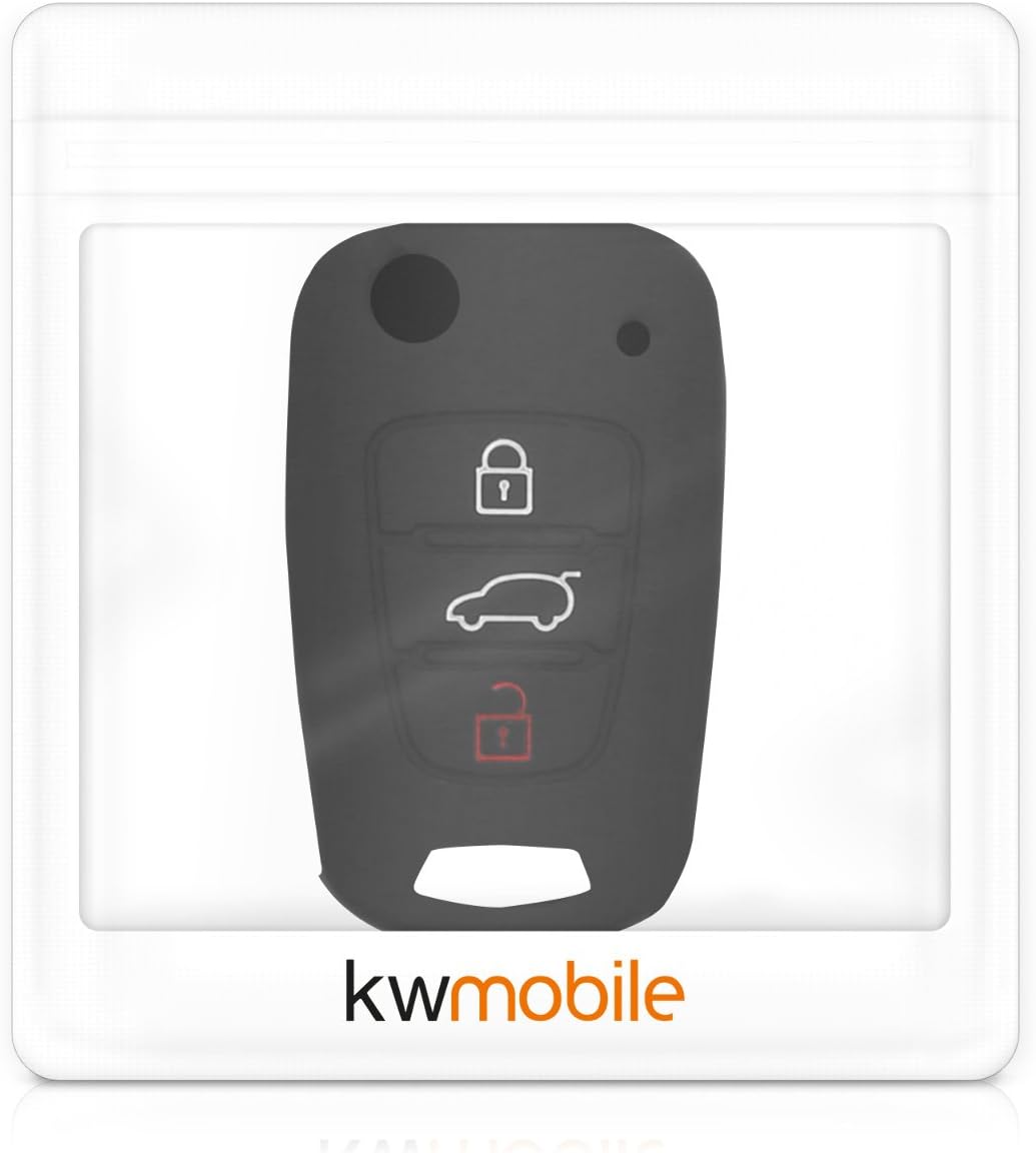 kwmobile Key Cover Compatible with Hyundai - Black