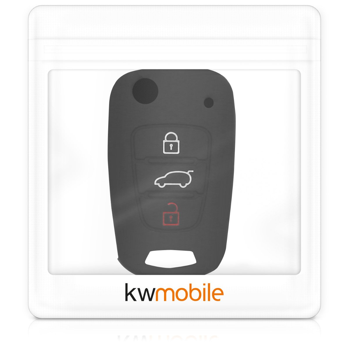 Custodia Per Chiavi Hyundai Kwmobile - Cover In Silicone Per Modelli I30, Elantra, Santa Fe 2017-2018, Keyless Go