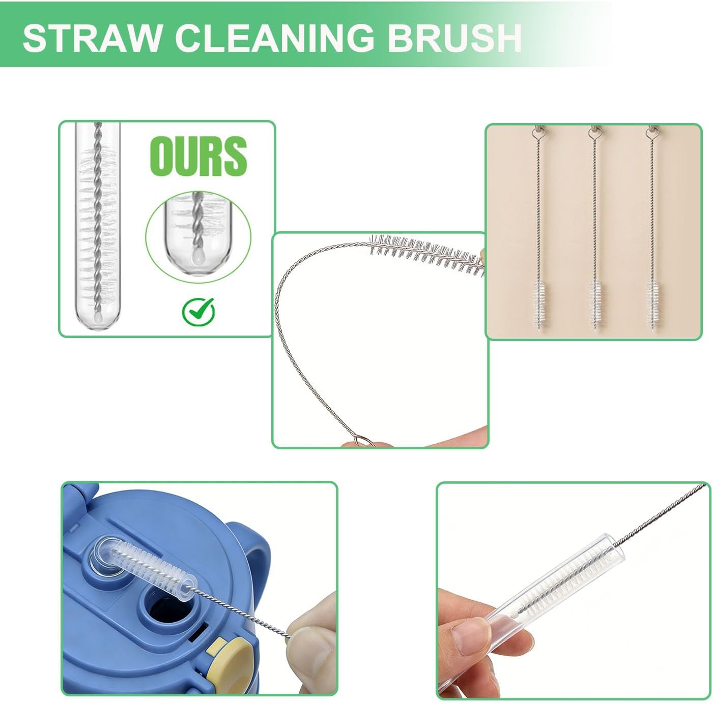 Crevice Cleaning Brush,Hard Bristle Grout Scrub Brushes Tool,Straw Cleaner Brush,Multifunctional Gap Cleaning Supplies Home Essentials for Household Use,Kitchen,Window,Bathroom,Corners(12PCS)