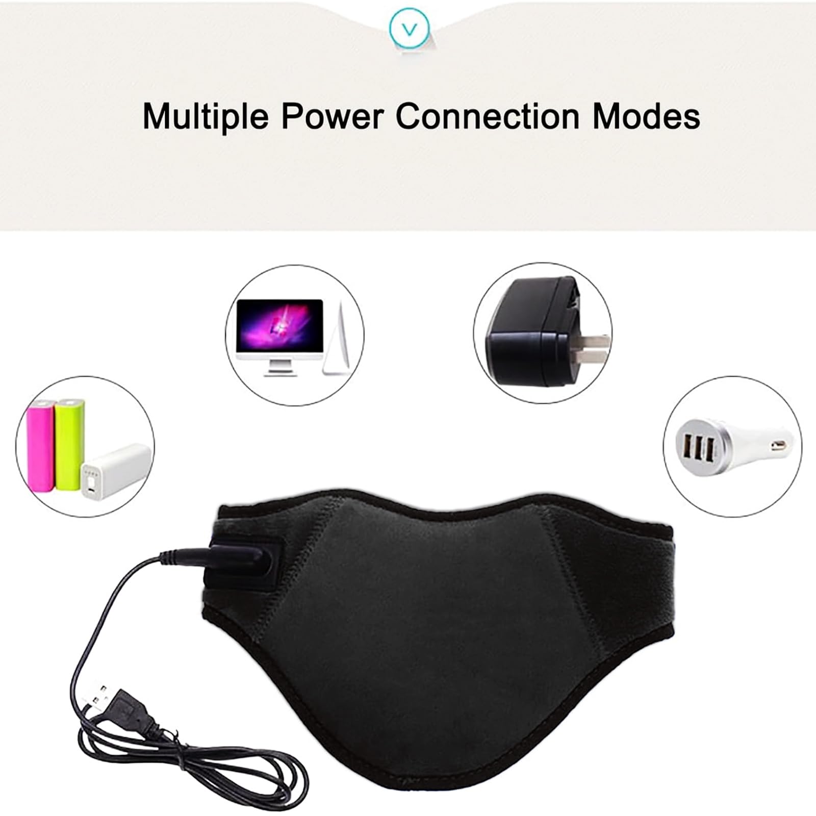 Minerve Chauffante Électrique USB Ceinture Compresse Chaude pour le Cou Thérapie Infrarouge Lointaine Protège De Cou Moxibustion Soulage Douleurs de Nuque 64 * 14 CM