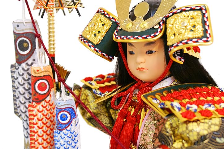 Amazon.co.jp: 【五月人形】吉徳大光作 武者人形「鯉のぼり」ガラス