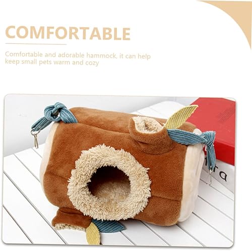 Miniatura 3 de balacoo Cama decorativa para conejillos de indias jaula de accesorios para escondite cálida y pequeña hamaca colgante para ratas casa de nido