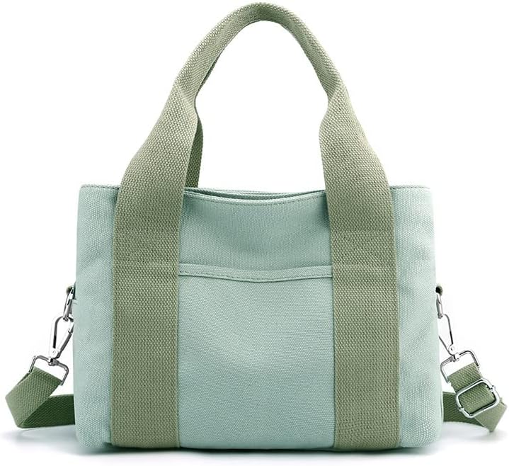 Canvas Tote Bags for Women Shoulder Hobo Bags Handbags Purse Big Satchel Purses Multi-pockets Casual Work Bags 2023 - Image 7