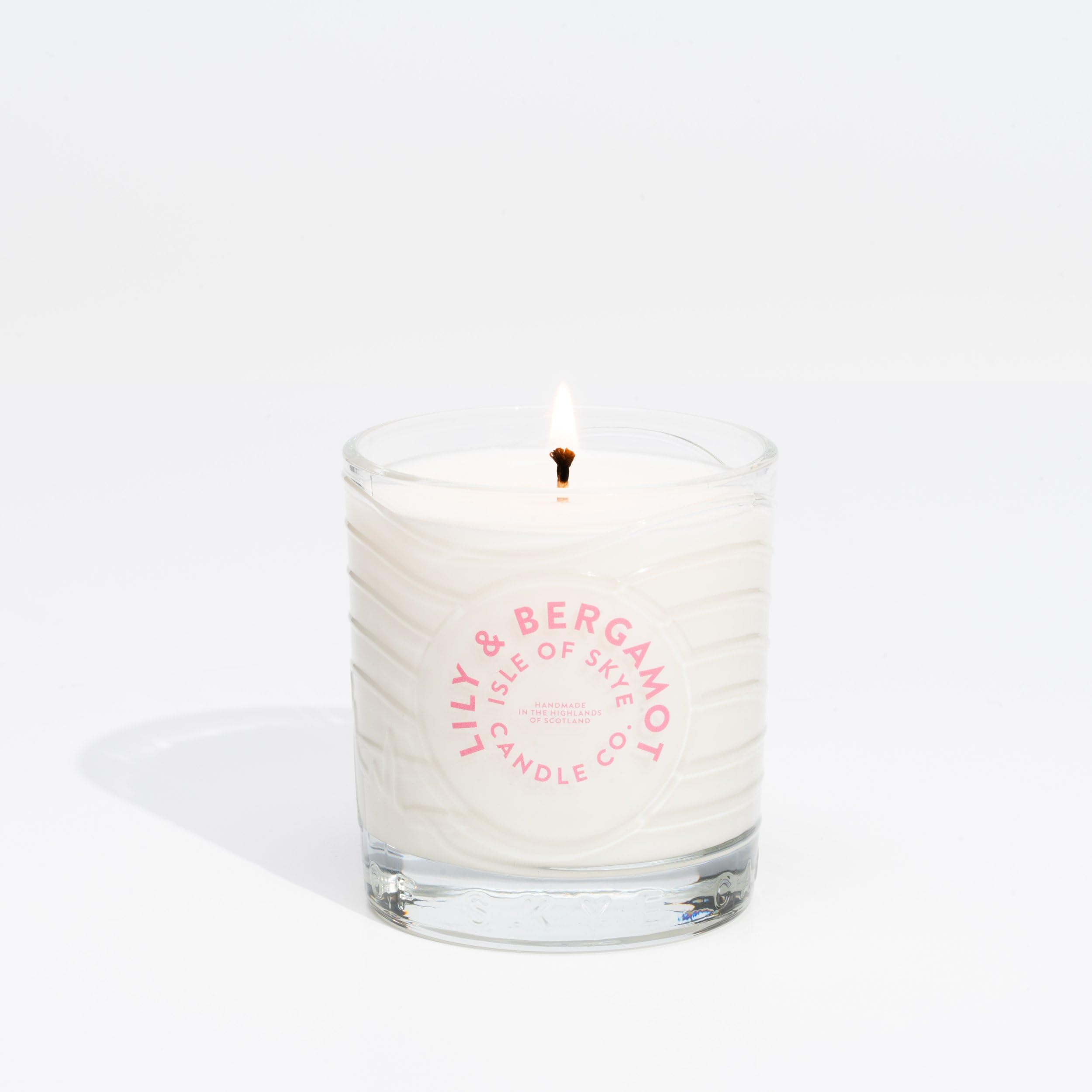 Isle of Skye Candle Company Lily & Bergamot Island Tumbler | Natural Soy Wax Candle | Handmade in Scotland | Premium Scented Candle | Bespoke Glass Tumbler | 35+ Hours Burn Time