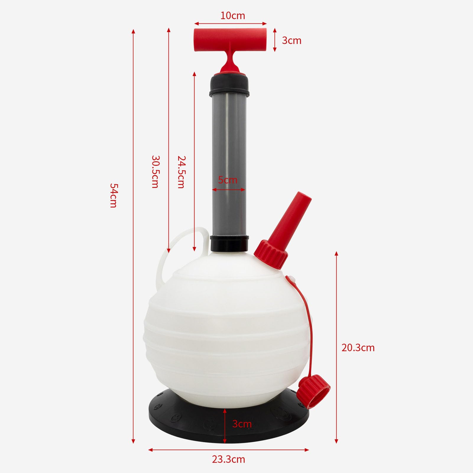 Aspirateur d'huile manuel puissant de 6 litres avec réservoir en polyéthylène haute densité visible, idéal pour l'entretien de la voiture, l'abstraction, le ventilateur manuel, Denial Lift