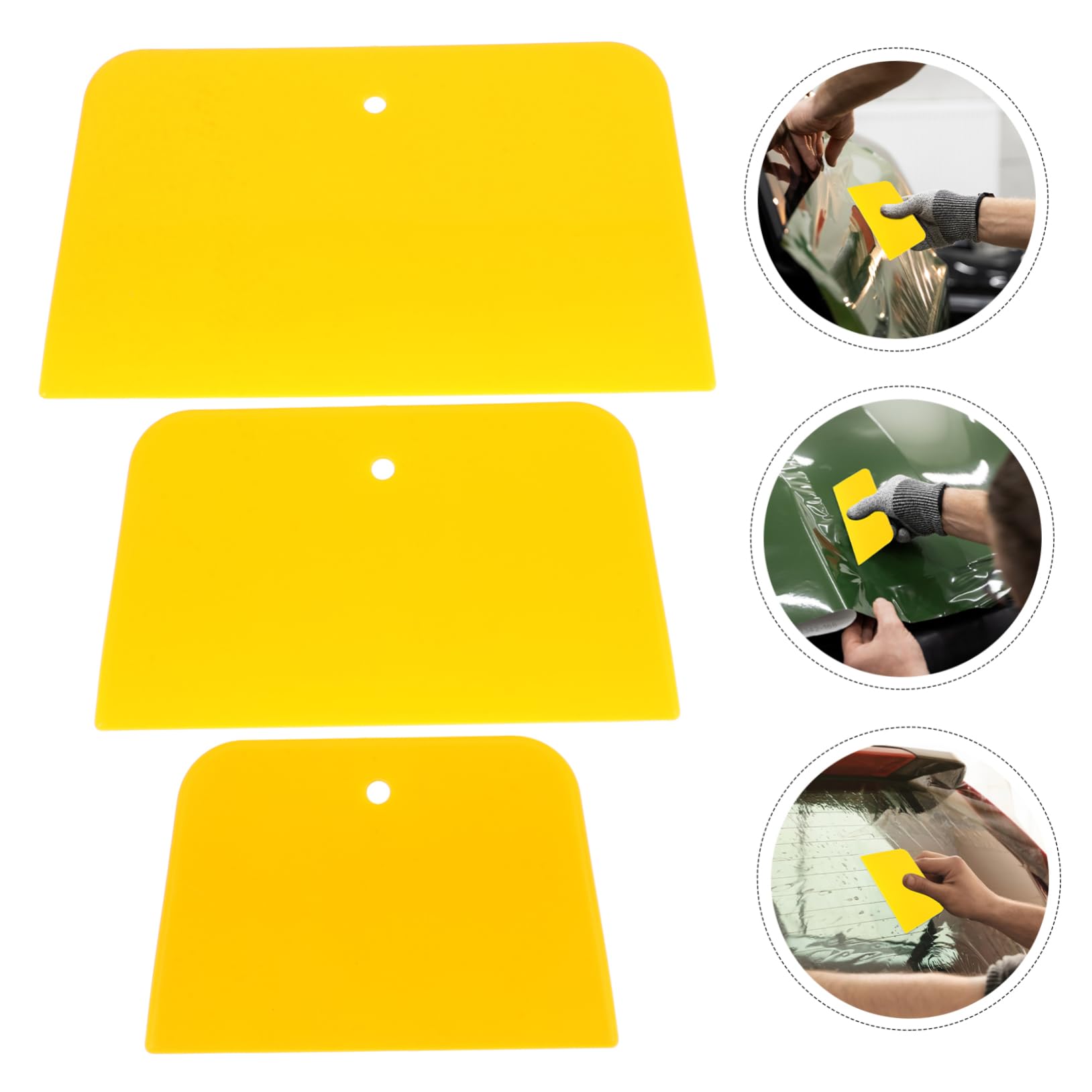 Cabilock Versatile Auto Body Filler Spreaders Set 3pcs Soft Scratch- Car Repairs