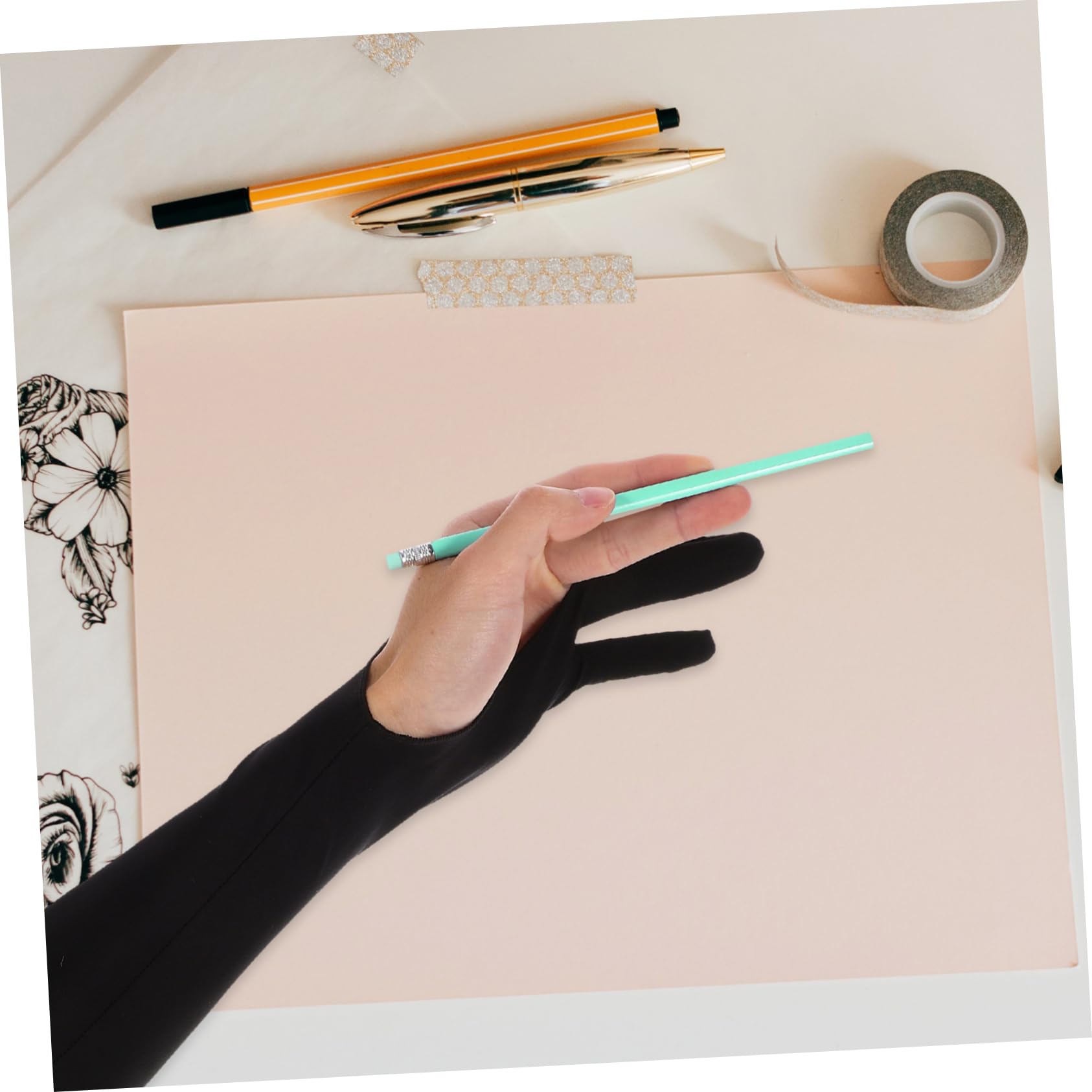 NULYLU Digital Drawing Glove Two-finger Artist Glove for Painting and Drawing Enhanced Grip