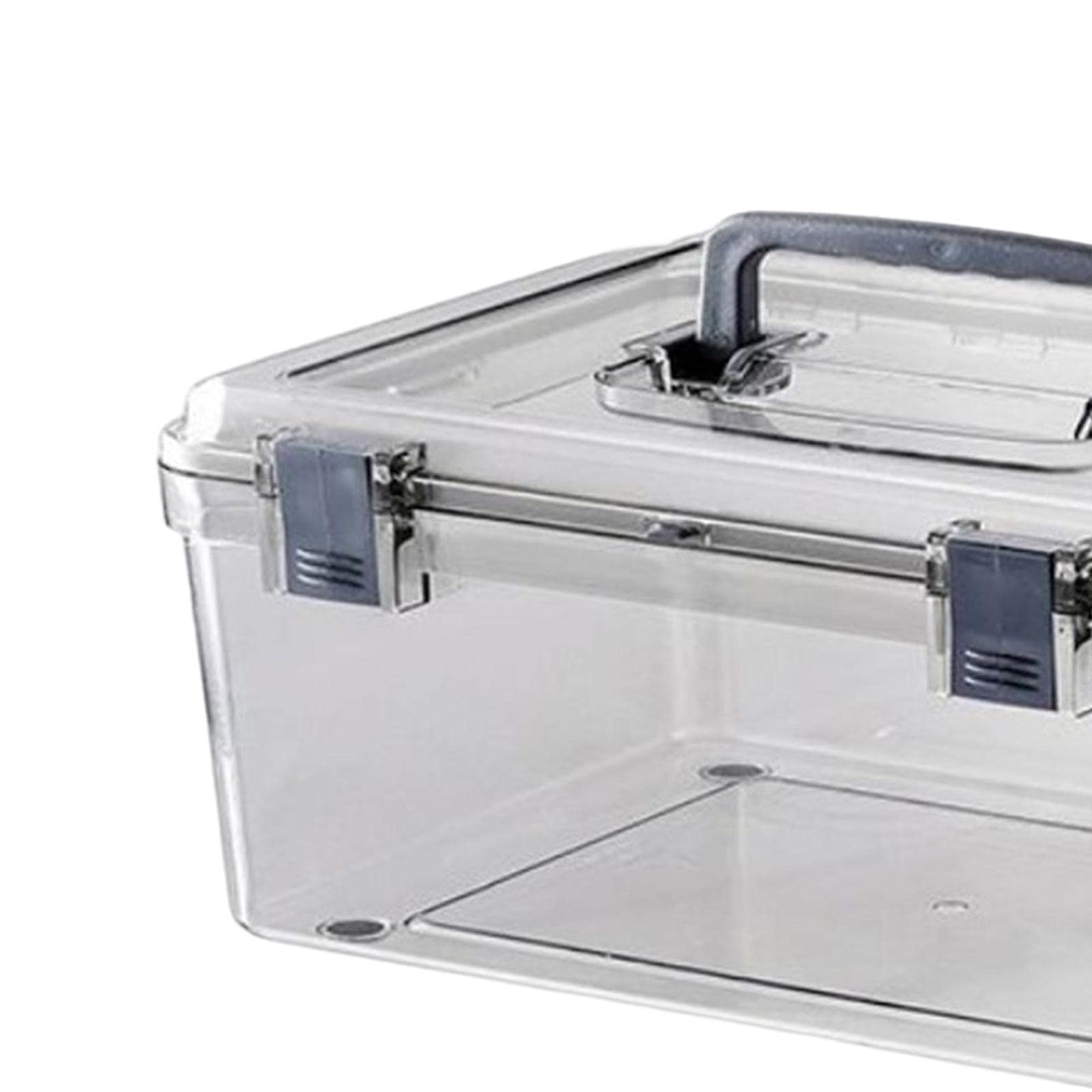 Ronyme Portable Camera Case with Handle Transparent Waterproof Dry Box Accessories, 27.6cmx22.4cmx12.5cm - Image 4