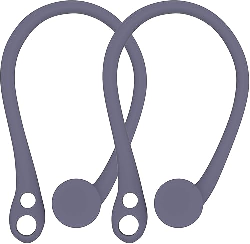 Ganchos para los oídos de un solo par para AirPods, soporte seguro antipérdida para las orejas para Apple AirPods 1 y 2 auriculares (gris)