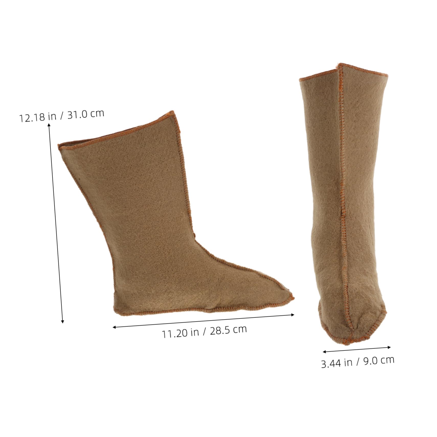 POPETPOP 1pair Snow Boots for Men Insulated and Thermal Boot Liners for Cold Weather Hiking Fishing and Outdoor Activities Cozy Lined Footwear