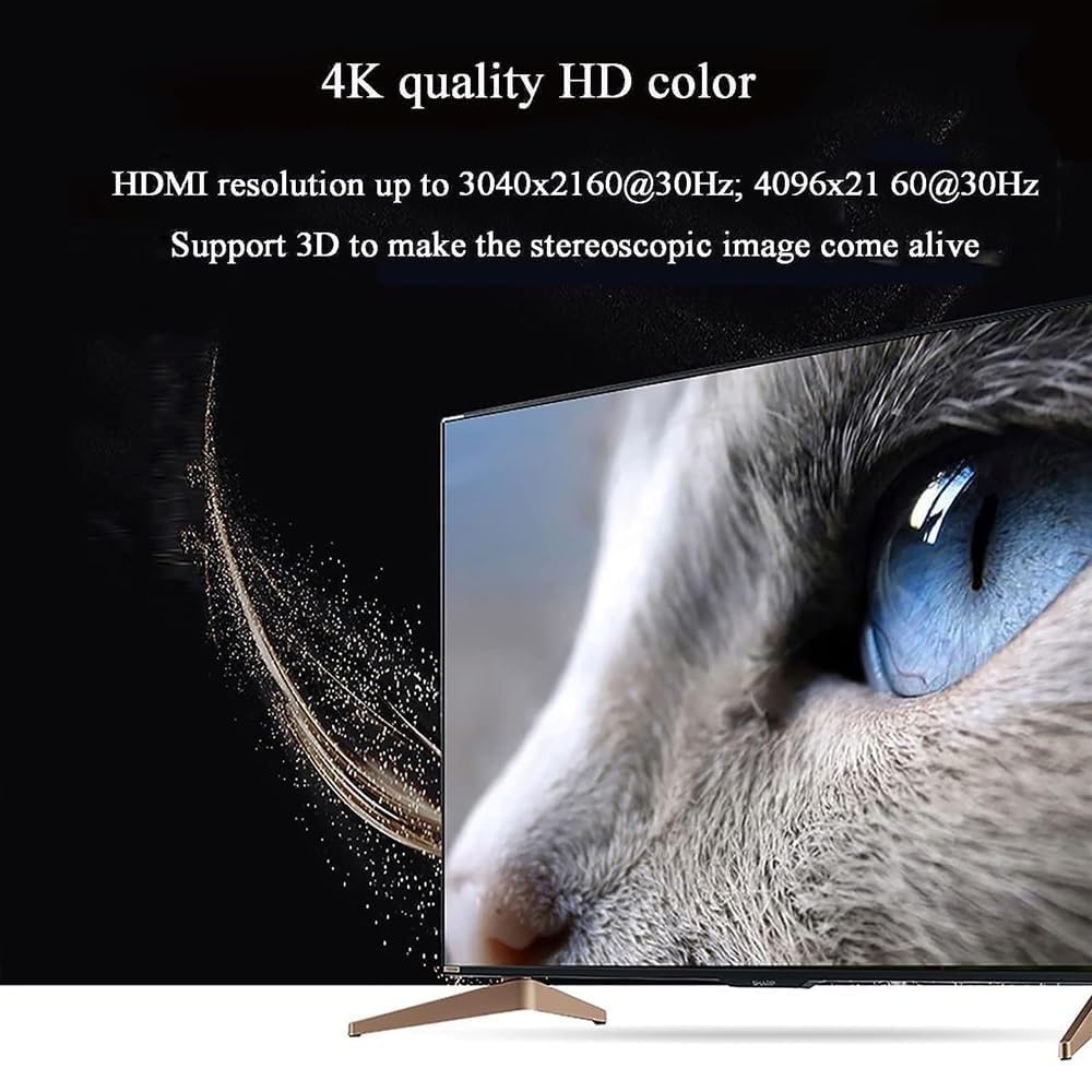 Convertitore Audio Digitale-analogico 4K, Decodificatore Audio HDMI 5.1, Uscita Cuffie da 3,5 Mm, Supporto Lettore di Rete, HDTV, Blu-Ray Dvd, Dvd, PS3, DM500S, DM800HD