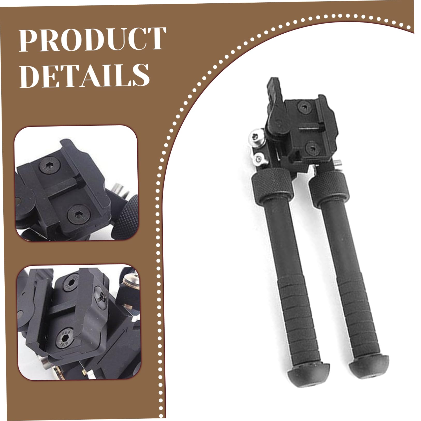 Bipied Unique Rotatif à 360°, Hauteur réglable pour fusils, bâtons de tir Portables, Pliables et Amovibles.