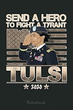Tulsi Gabbard 2020 Military Veteran American Flag Salute Notebook: US Navy Veteran Veterans Memorial Day, Journal 6 x 9, 110 Page Blank Lined Paperback Journal/Notebook Gift For Family Friends