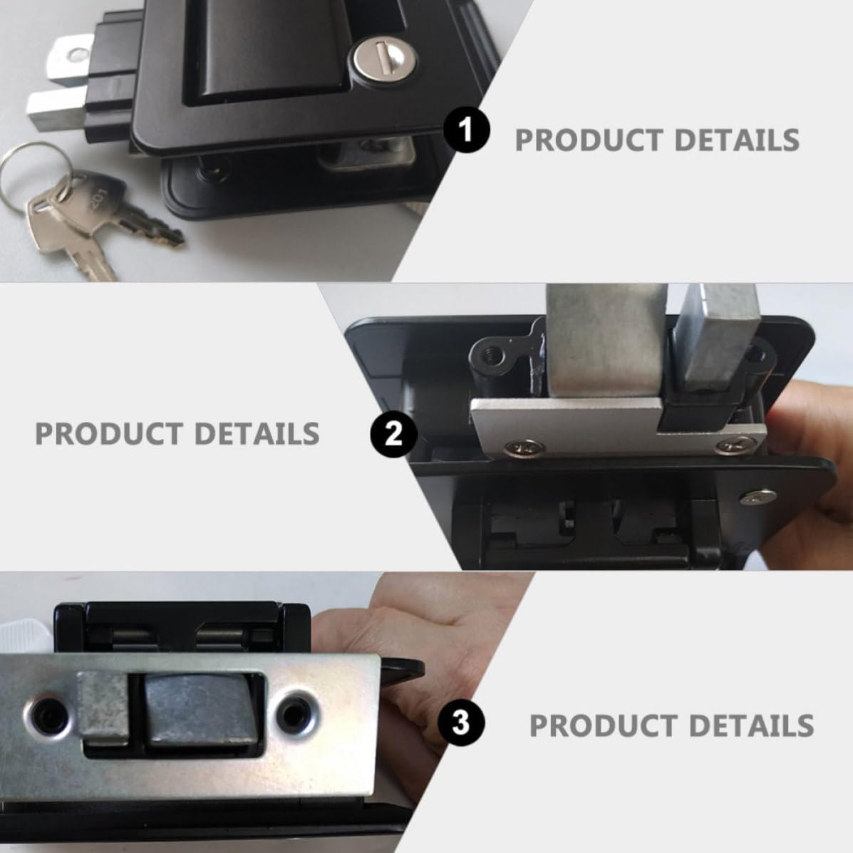 DECHOUS Loquet de Porte de VR en Alliage de Zinc pour Voyage Noir