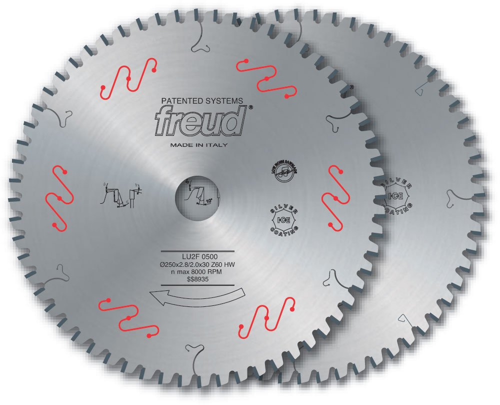Freud lu2e04 300 mm 72 dientes con punta de carburo hoja para EXOTIC interdisciplinarias abrasivos madera y paneles, LU2F05