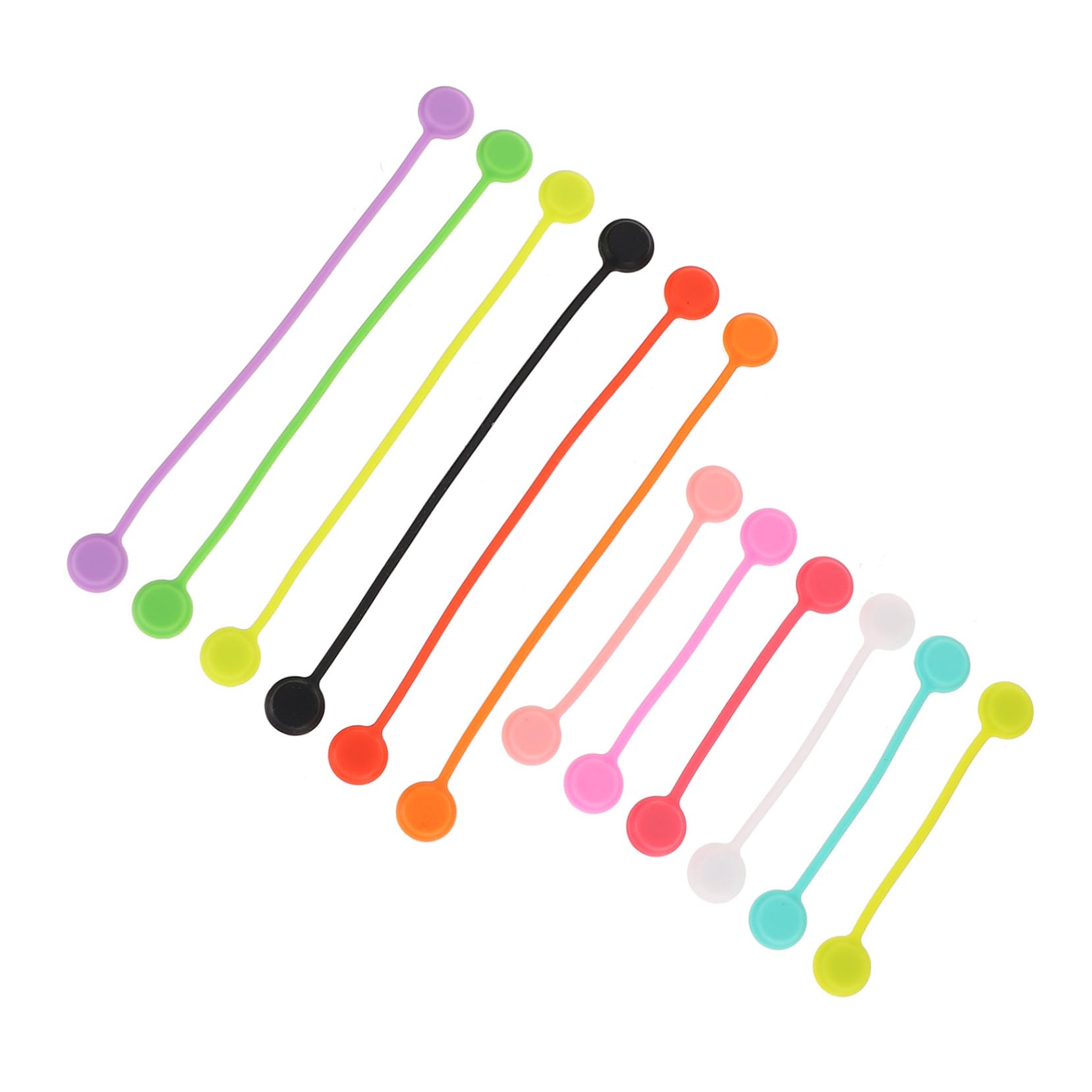 jojofuny 15 zestawów Uchwyt Na Kabel Ładujący Do Telefonu Komórkowego Organizer Na Kable Uchwyt Na Kabel Ładujący Uchwyt Na Kabel Organizer Na Kable Uchwyt Na Kabel 12szt*15 Losowy Kolor