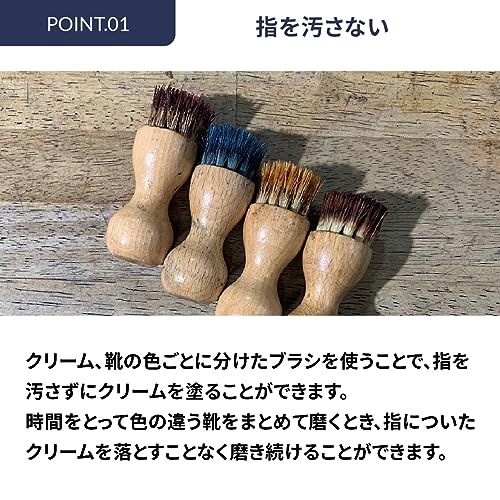 ブラシと布でのクリーム塗布の効率比較