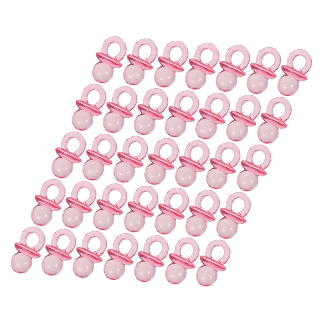 ibasenice 150pcs Pack of Acrylic Mini Pacifiers Baby Shower Present for Boys and Girls