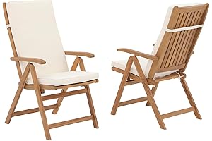 Wood Folding Chairs For Outside-OC Orange-casual Folding Patio Dining Chair Set of 2