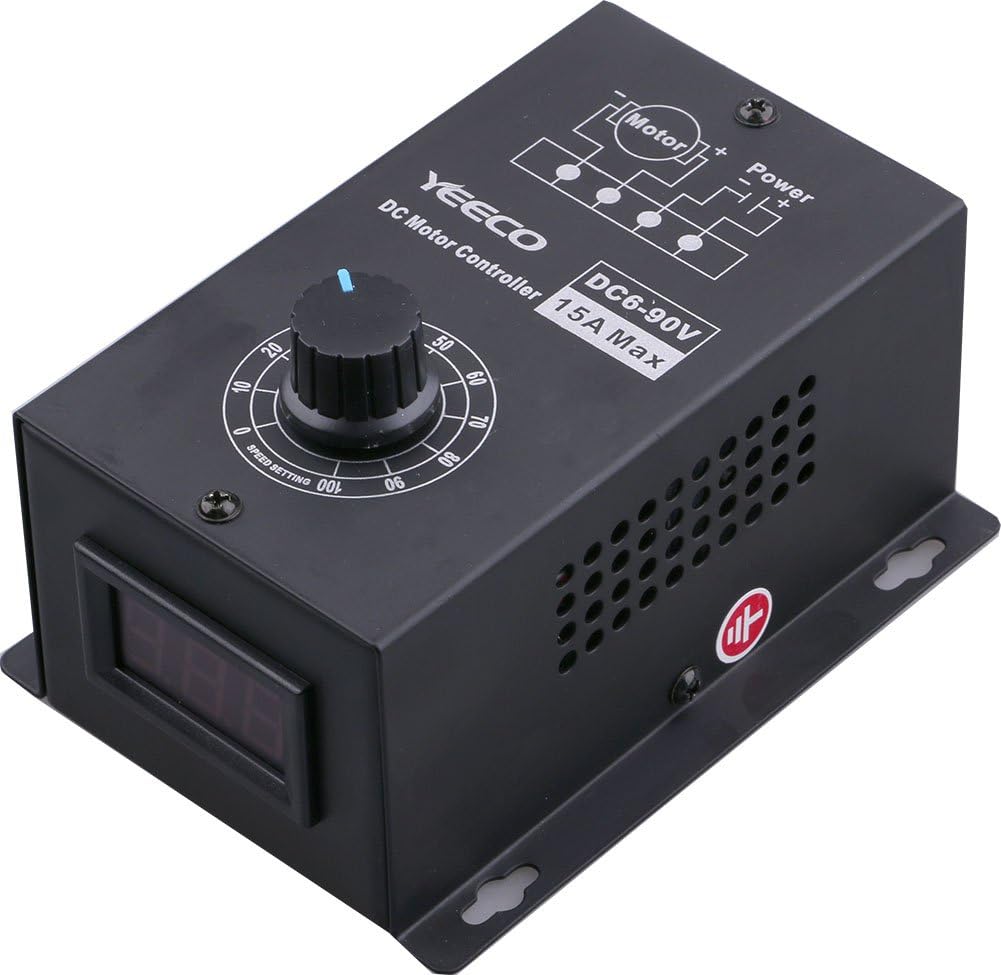 Yeeco DC Motor Speed Controller Adjustable DC 628V 6V 12V 24V 3A DC Motor Speed Controller PWM