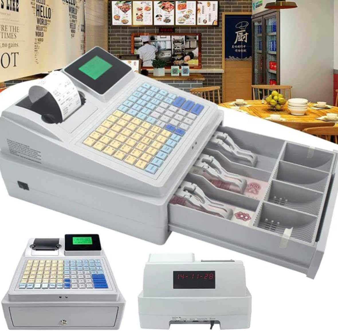Generic Commercial Electronic Cash Register, 81 Keys Cash Register
