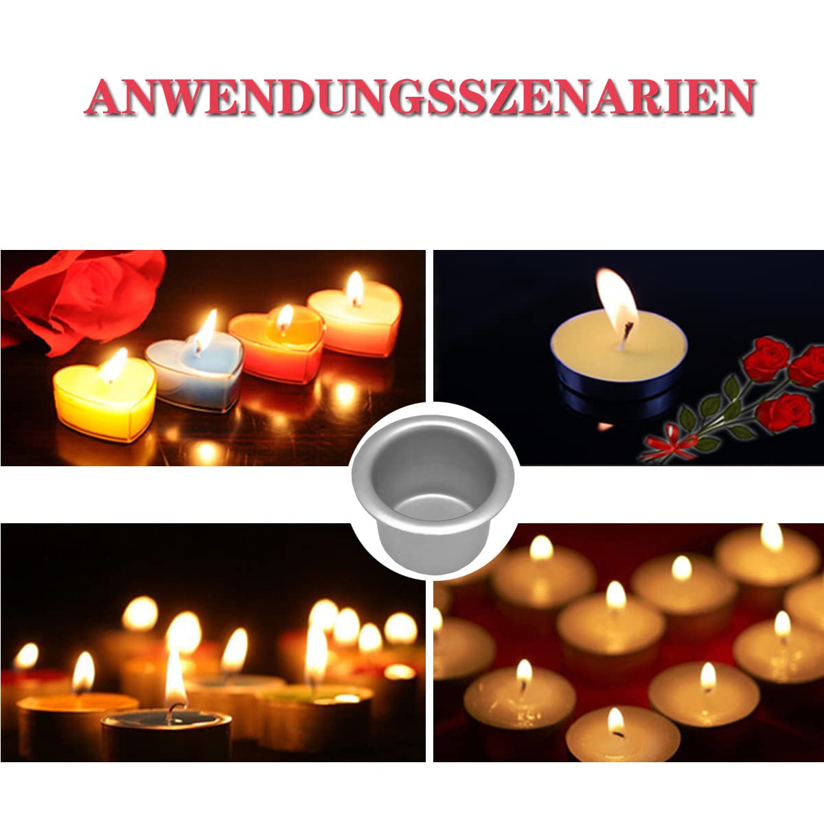 Kerzenhalter 3er Set Kerzenständer Kreta Teelichthalter rund schwarz gold | Wohnen