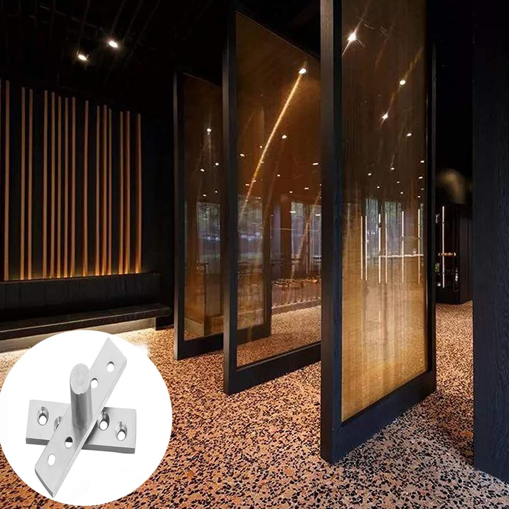 4 Cerniere Pivot In Acciaio Inox 360° – 75x17 Mm, Spessore 3 Mm, Foro 5 Mm, Per Porte, Finestre E Armadi