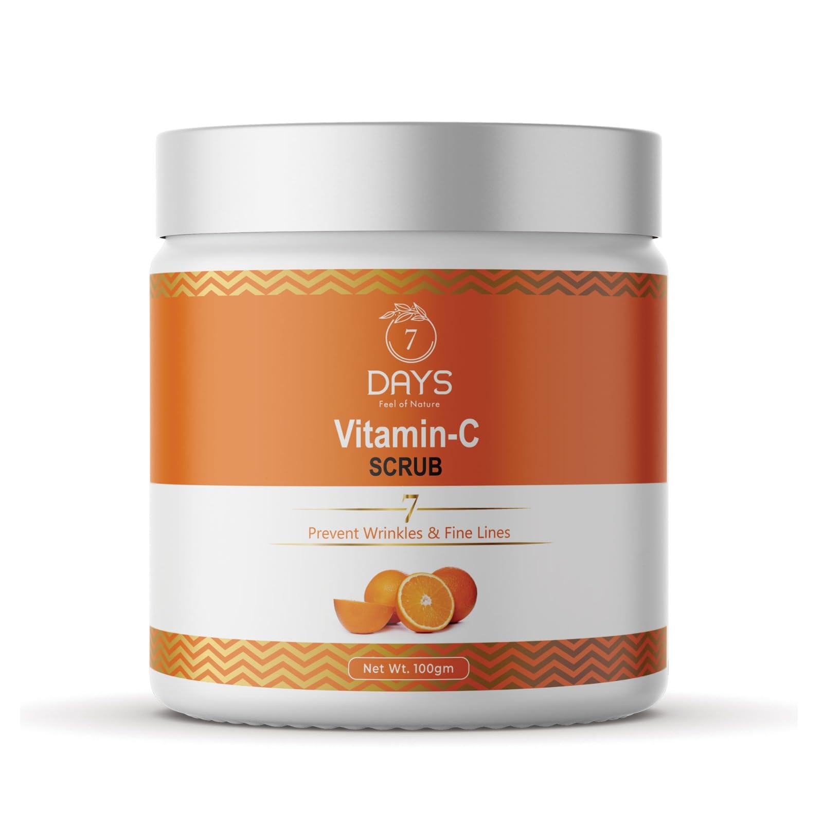 7DAYSNATURAL Vitamin C Face and Body Scrub | Whole Skin Cleanser for Deep Exfoliation | Dead Skin and Tan Remover | Blackhead Remover 100g