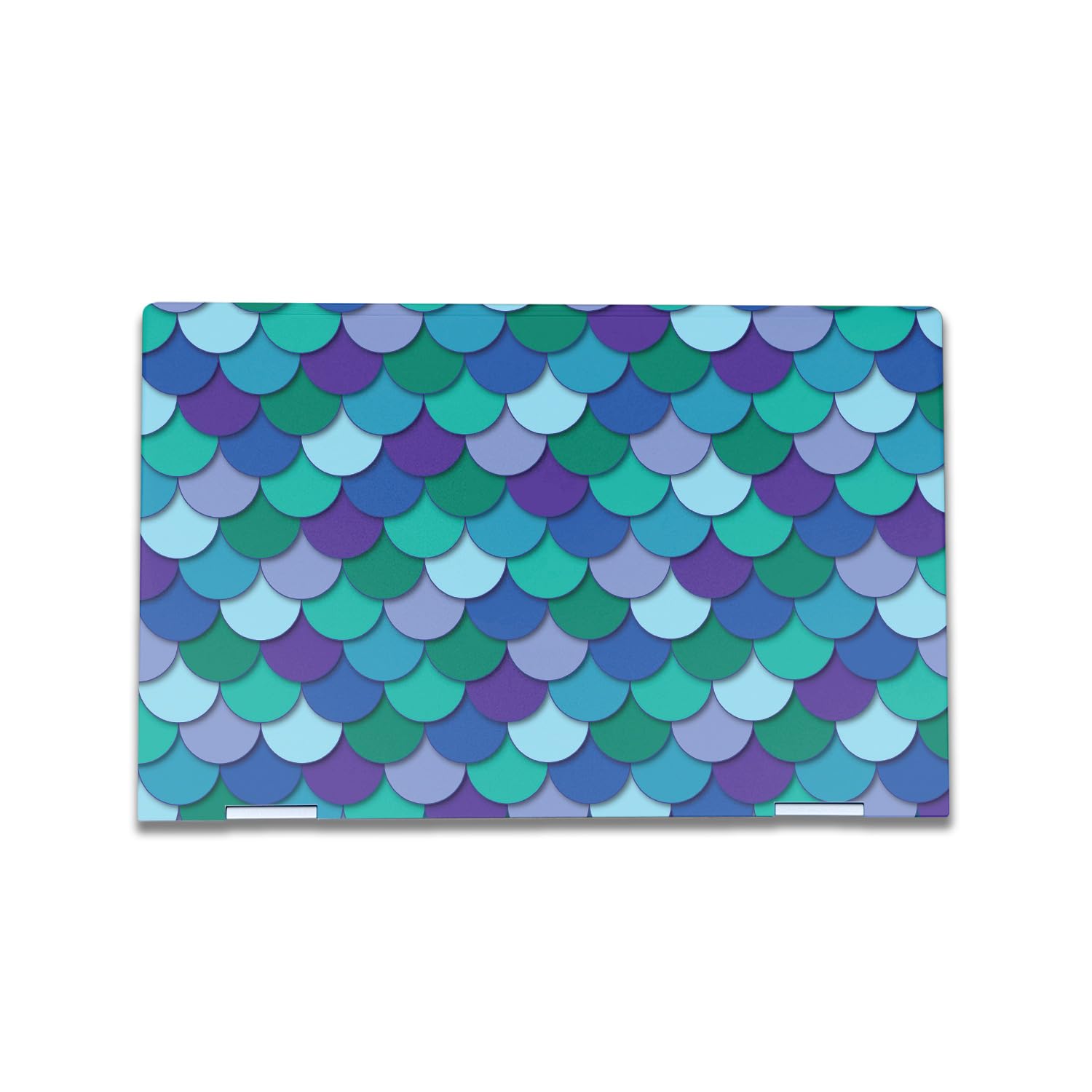 Laptop Skin Compatible with HP Envy x360 15” (2023) - Blue Scales - Premium 3M Vinyl Protective Wrap Decal Cover - Easy to Apply | Crafted in The USA by MightySkins
