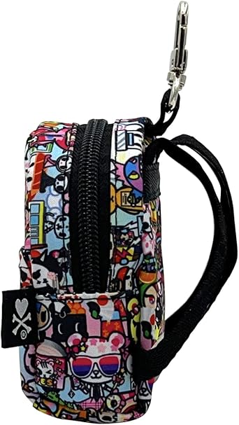 tokidoki Kawaii Micro Backpack Keyring, Black, Small