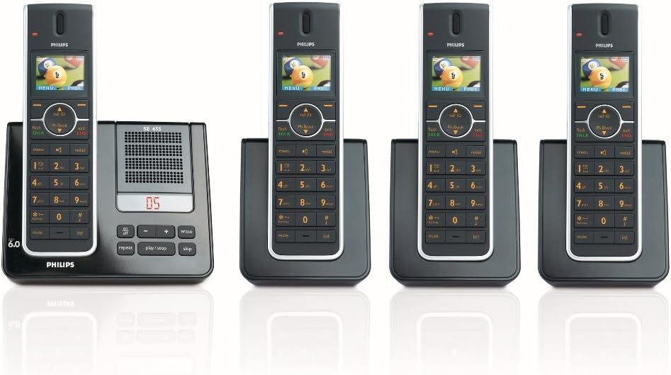 Philips Cordless Phone with Answering Machine (SE6554B/37)