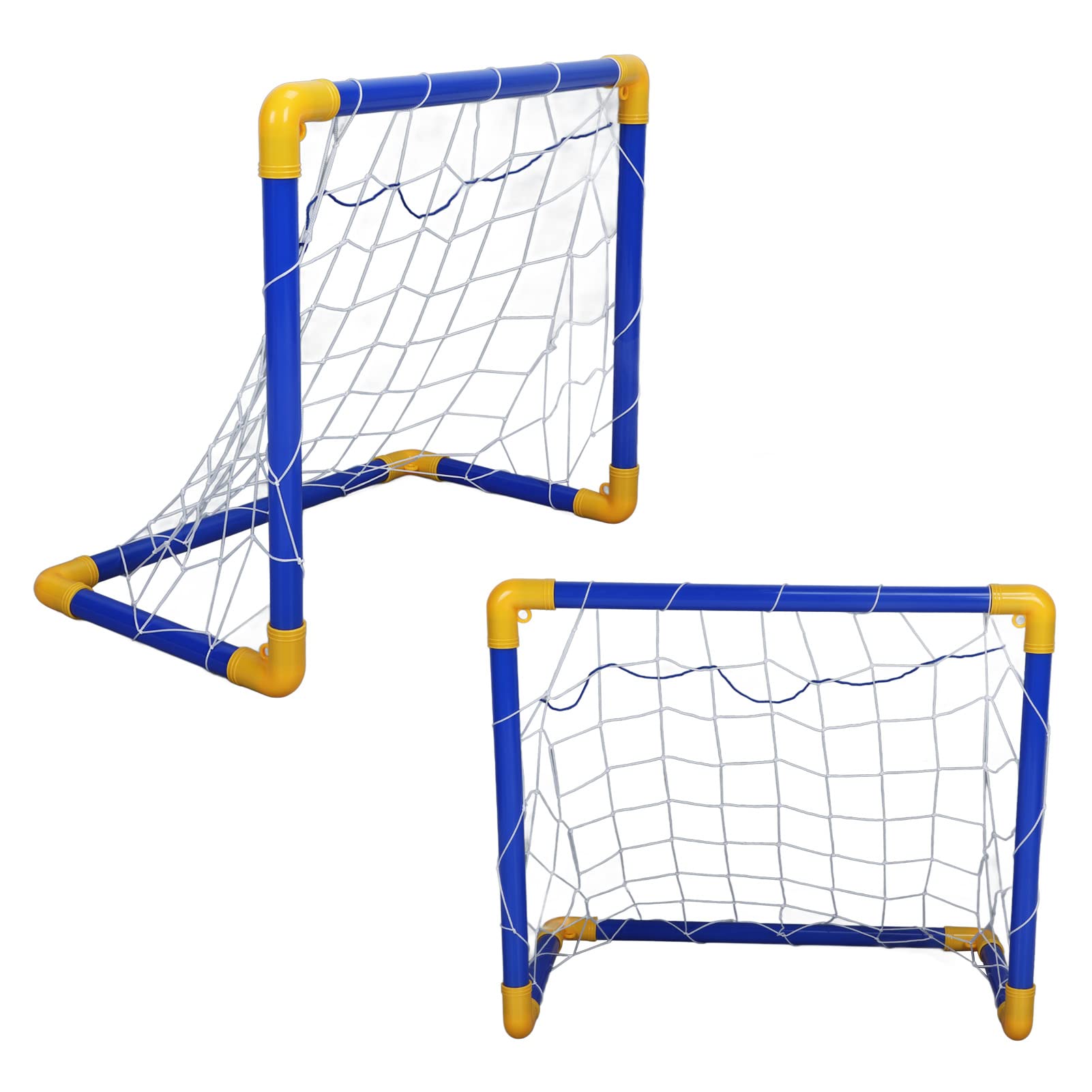 Juego de Balones de Fútbol para Niños 5 en 1 para Juegos Deportivos Al Aire, Actividades Divertidas para Niños y Niñas, Material Plástico, Incluye 6 Tubos, 2 Balones de Fútbol y Más