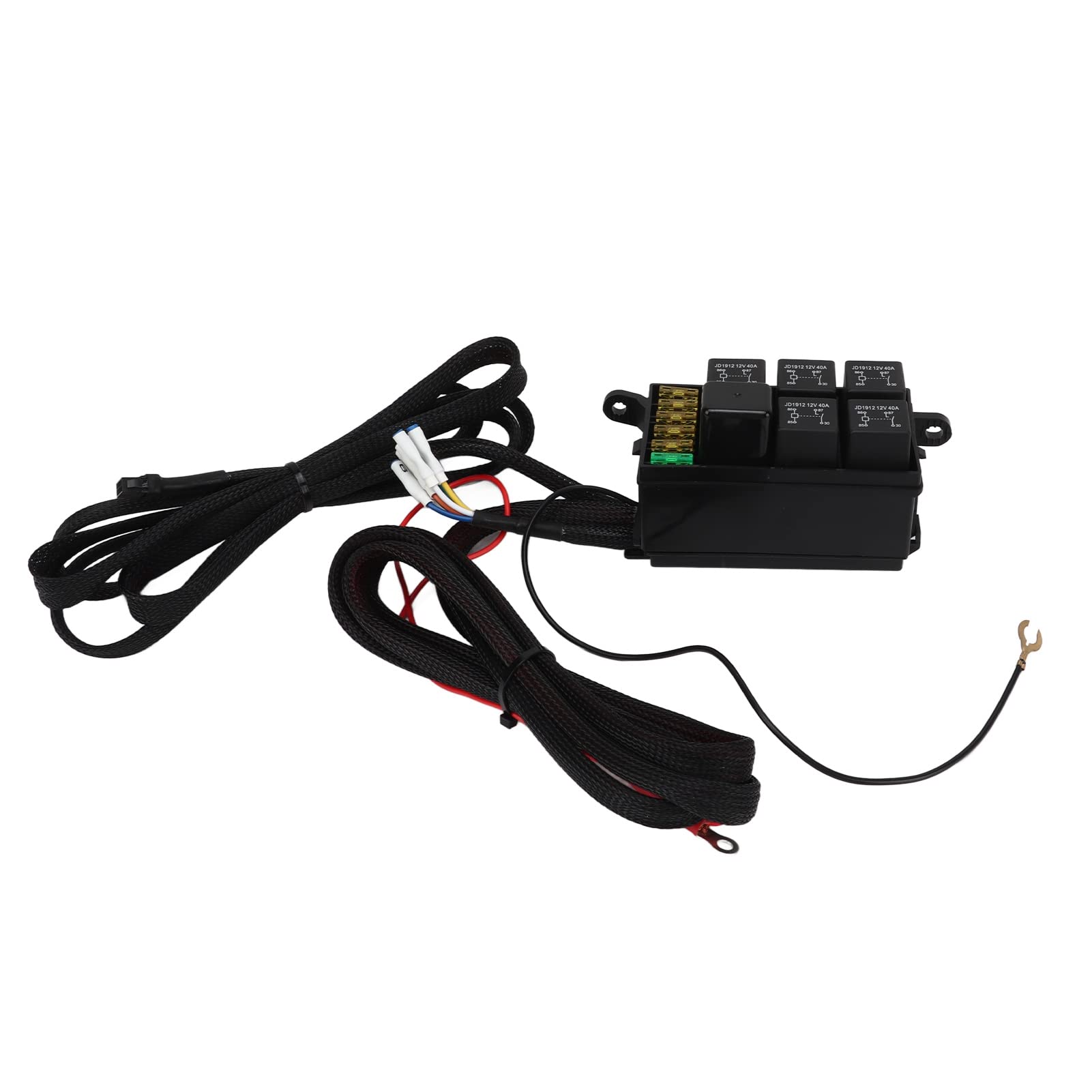 6 Gang Switch Panel, Automotive Auto Dimmable LED Touch Control mit Hinweisaufkleber, Universal Car Light ON OFF Button Box für ATV UTV Truck Boat Bus