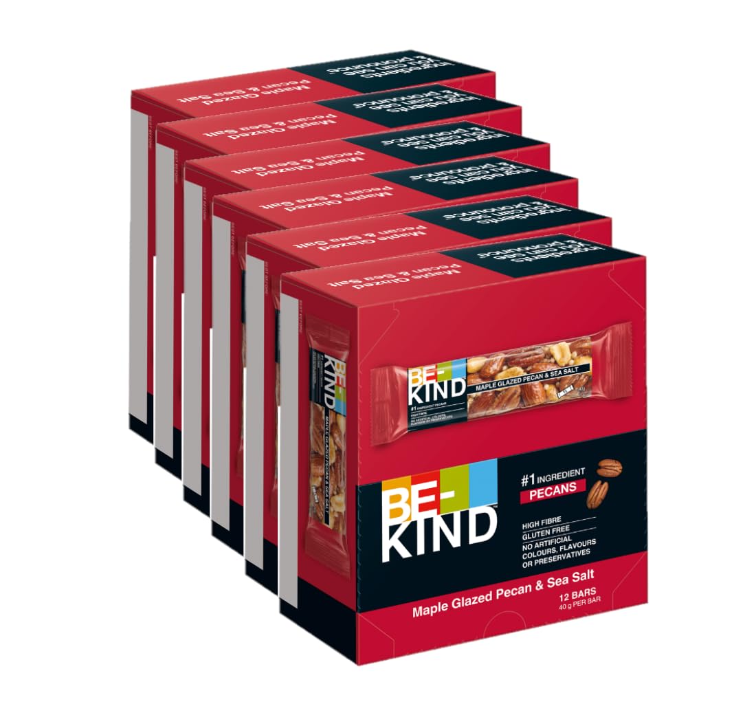 BE-KIND Maple Glazed Pecan & SeaSalt 6x12x40g I Nussriegel I Riegel I Glutenfrei