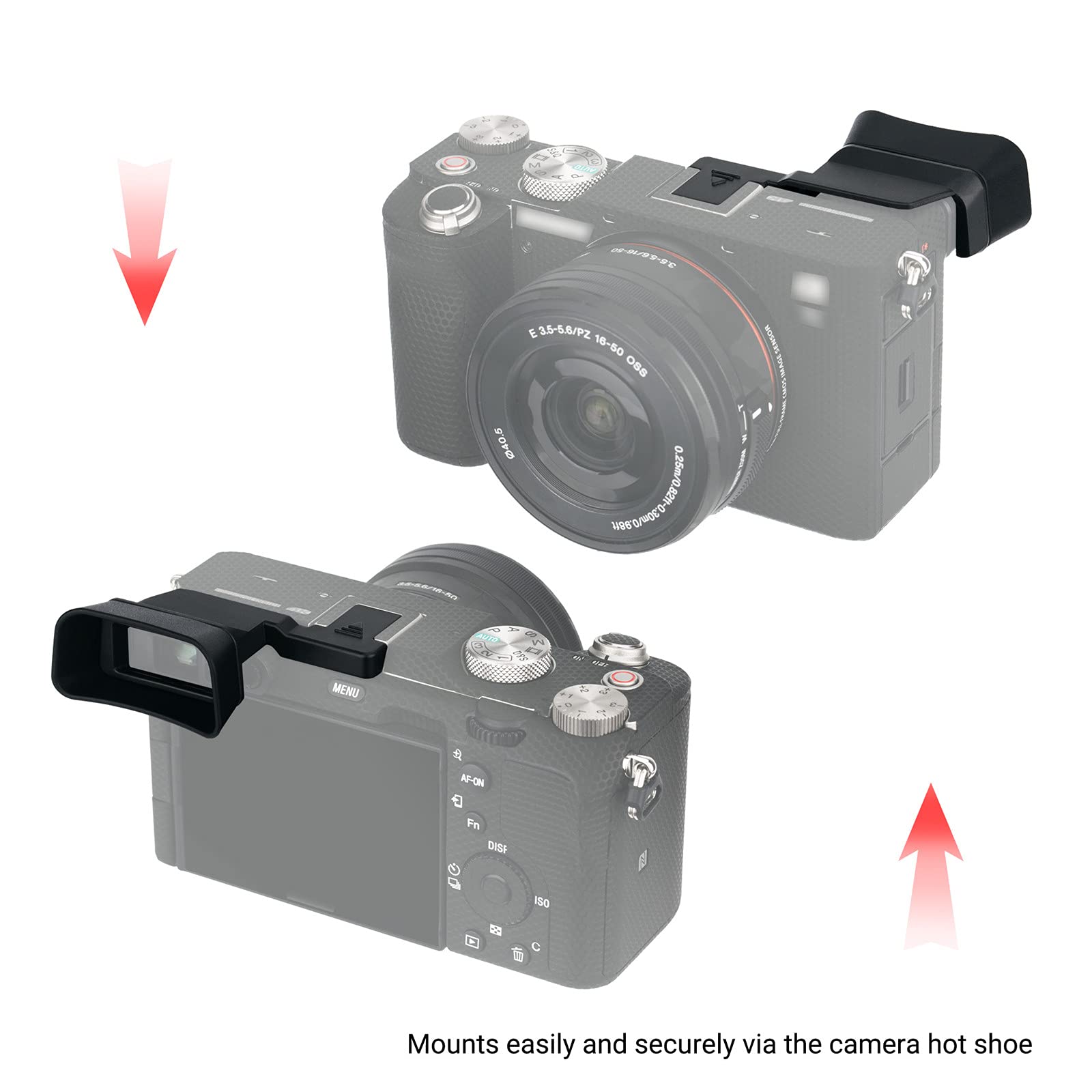 Soft Silicon Camera Viewfinder Eyecup Eyeshade For Sony A7c Alpha