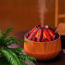 Shubh Empire Mini Ultrasonic humidifier for Room Moisture, Essential Oil Diffuser, Cool Mist for Bedroom, Baby, Aroma Diffuser for Home Electric with Night Lamp (Charcole)