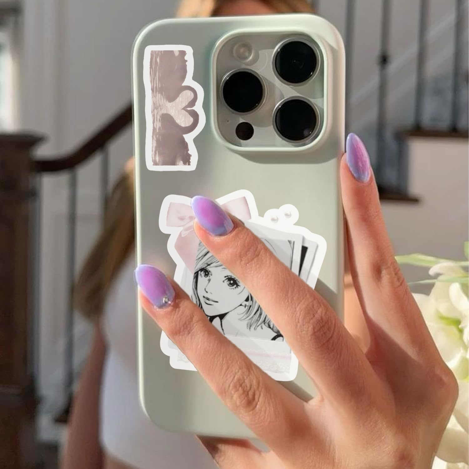 100 PCS Coquette Stickers Cute Vinyl Waterproof Stickers for Laptop,Guitar,Motorcycle,Bike,Skateboard,Luggage,Phone,Hydro Flask, Gift for Kids Teen Birthday Party