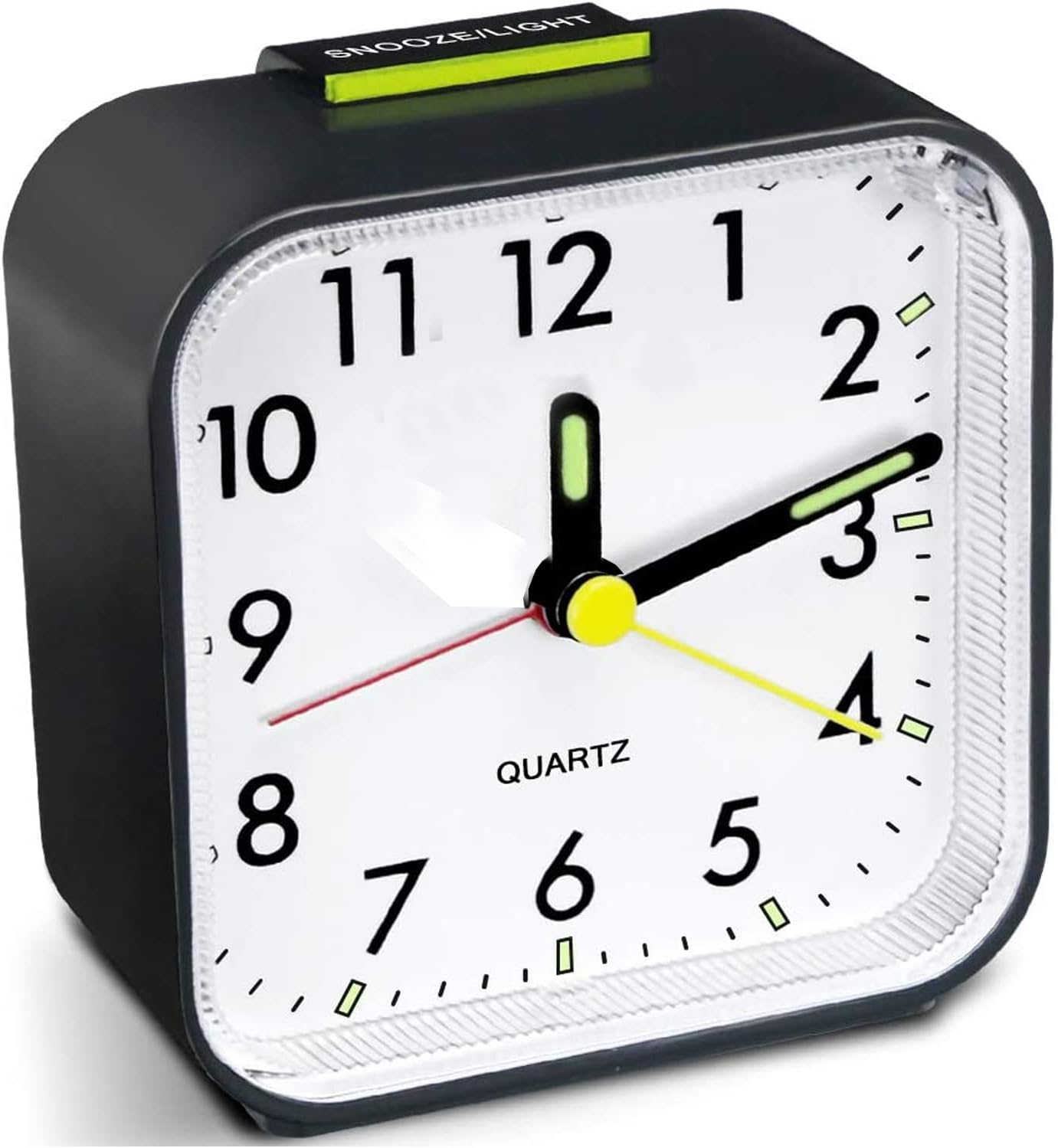 Silent Alarm Clocks, Battery Powered Bedside Non Ticking Clocks with